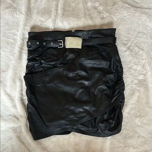 Camila Coelho Black Asymmetrical Skirt